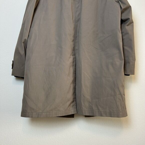 London Fog Maincoats Trench Coat Men’s 44R Khaki Tan Lined Gorpcore Old Money - Picture 12 of 15